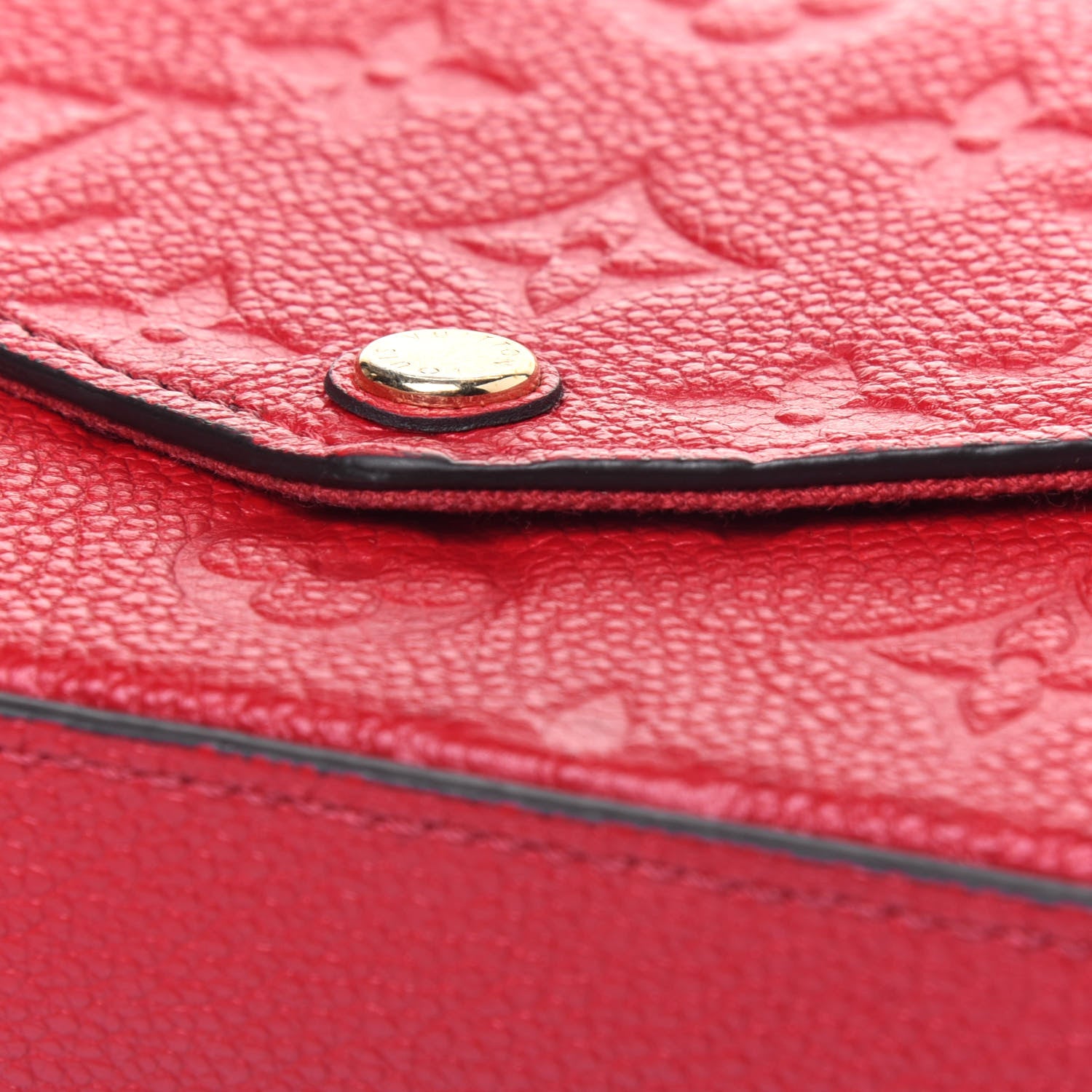 Louis Vuitton Empreinte Pochette Felicie Chain Wallet Scarlet 15 of 19