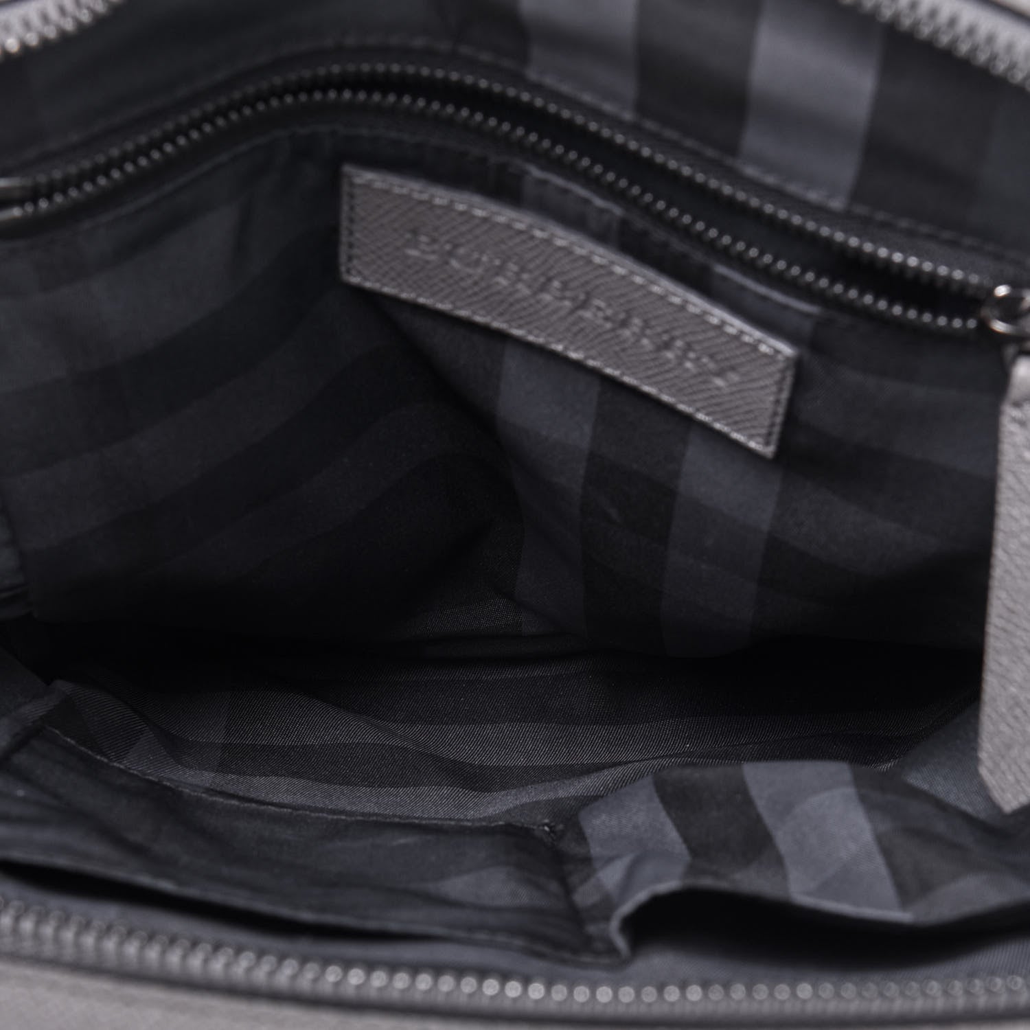 Burberry Calfskin Messenger Bag Grey 5 of 16