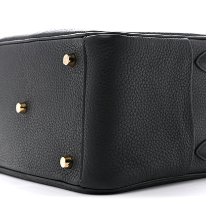 Hermes Taurillon Clemence Lindy 26 Black 10 of 13