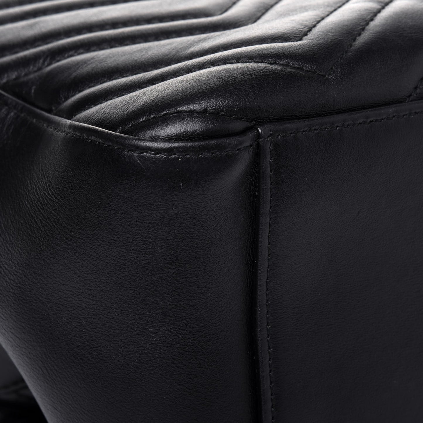 Calfskin Matelasse GG Marmont Backpack Black