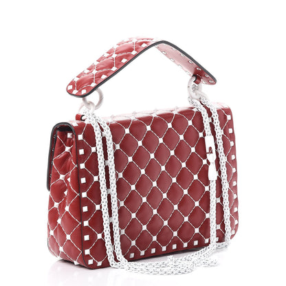 Valentino Garavani Lambskin Medium Free Rockstud Spike Shoulder Bag Rosso Valentino 3 of 7
