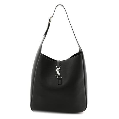 Saint Laurent Smooth Calfskin Large Le 5 A 7 Soft Hobo Black 1 of 21
