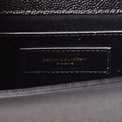 Saint Laurent Grain De Poudre Small Monogram Kate Satchel Black 6 of 11