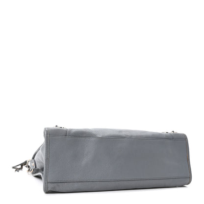 Balenciaga Chevre Silver Metallic Edge Hardware City Bleu Acier 4 of 10