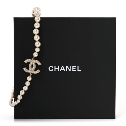 Chanel Pearl CC 100th Anniversary Necklace Light Gold 5 of 5