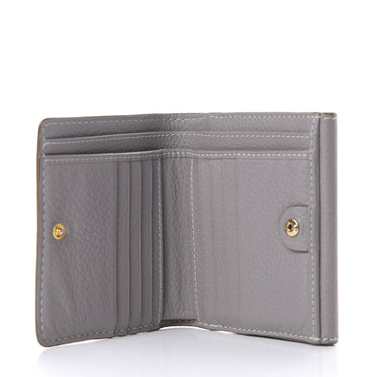 Chloe Grained Calfskin Marcie Square Wallet Cashmere Grey 5 of 7