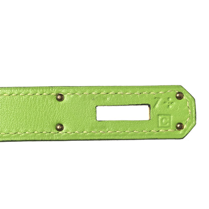 Hermes Veau Gulliver Kelly Retourne 28 Vert Cru 6 of 12