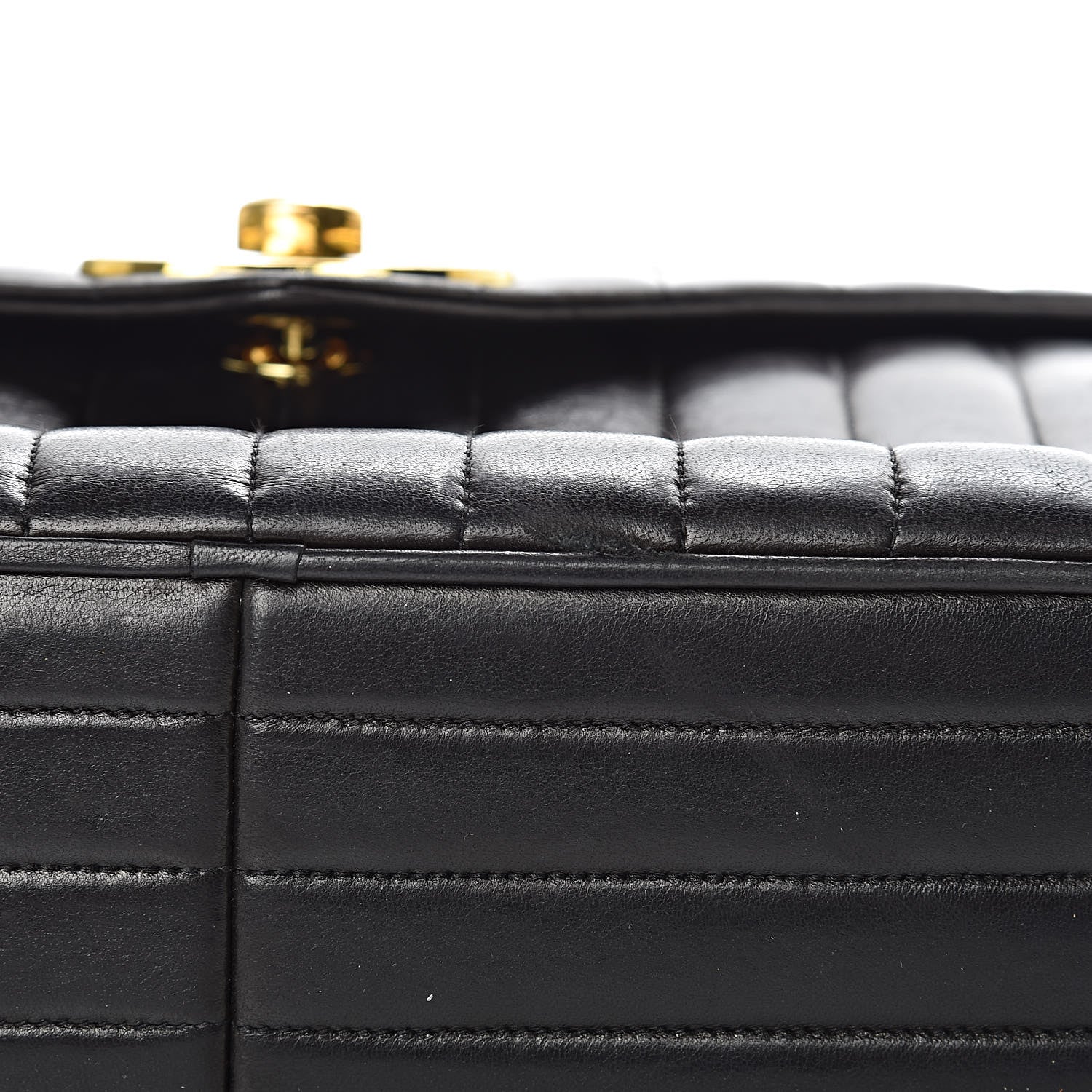Chanel Lambskin Vertical Quilted Flap Camera Case Black 21 of 21