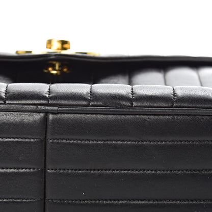 Chanel Lambskin Vertical Quilted Flap Camera Case Black 21 of 21
