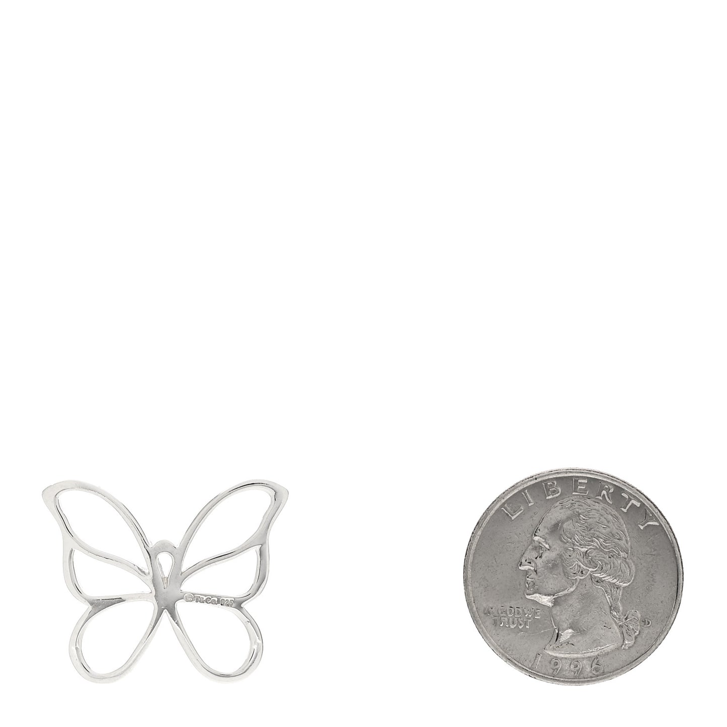 Sterling Silver Open Butterfly Pendant