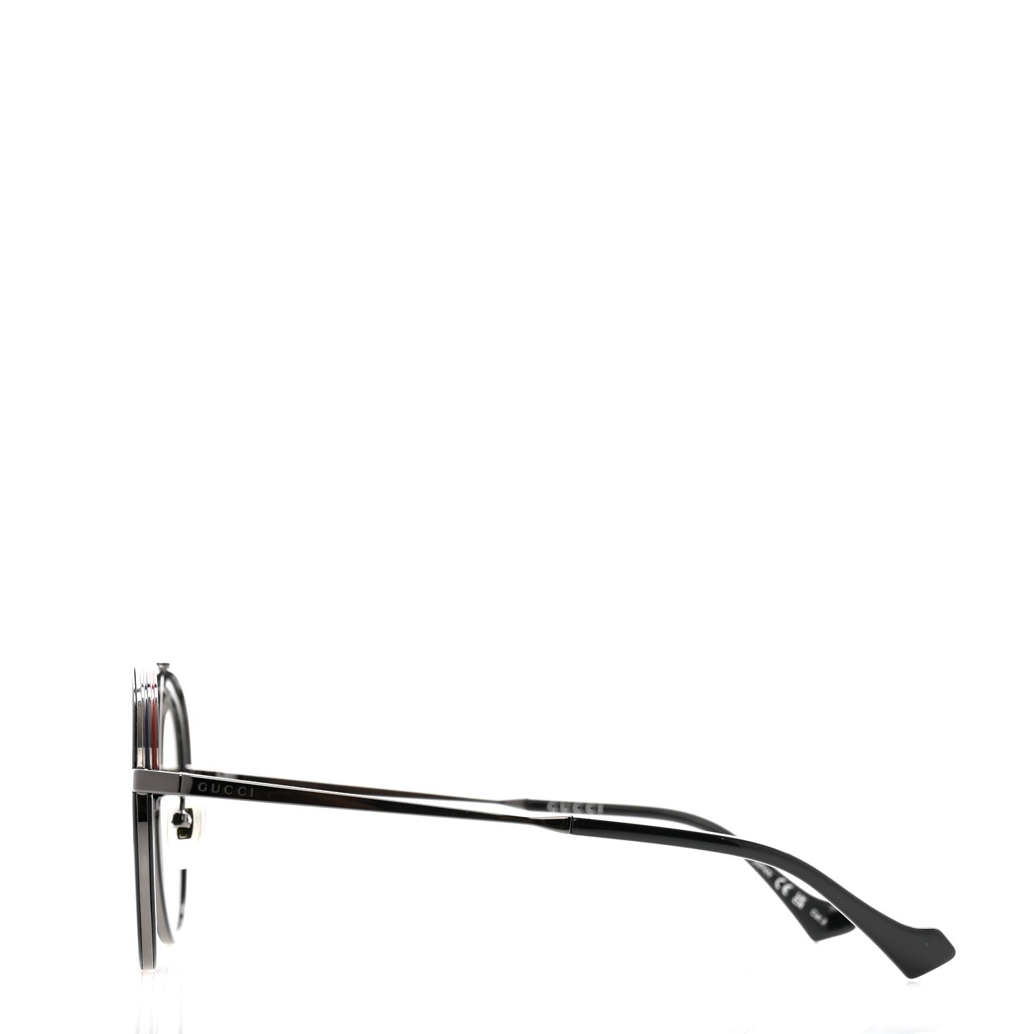 Gucci Metal Aviator Sunglasses GG1097S Grey Black 3 of 9