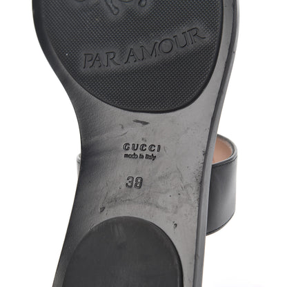 Gucci Calfskin GG Marmont Thong Sandals 38 Black 17 of 25