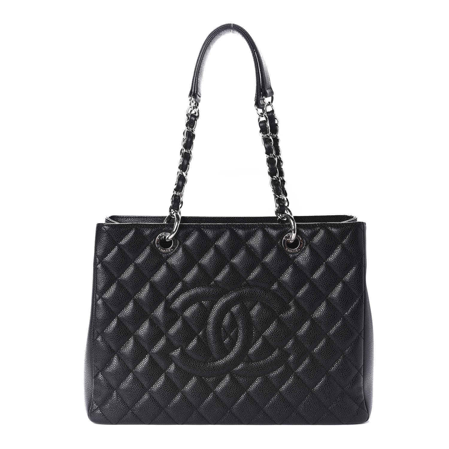 Chanel Caviar Quilted Grand Shopping Tote GST Black 1 of 11