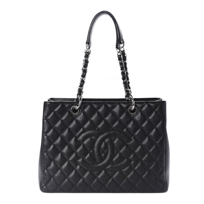 Chanel Caviar Quilted Grand Shopping Tote GST Black 1 of 11