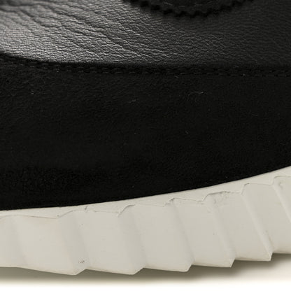 Hermes Goatskin Suede Goatskin Bouncing Sneakers 39 Black 10 of 12