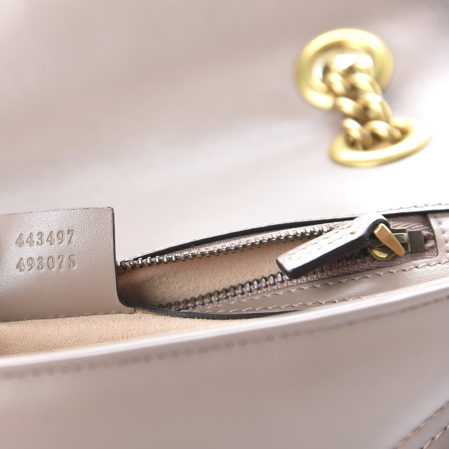 Gucci Calfskin Matelasse Small GG Marmont Shoulder Bag Porcelain Rose 9 of 10