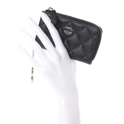 Chanel Caviar Quilted Key Holder Case Black 2 of 7