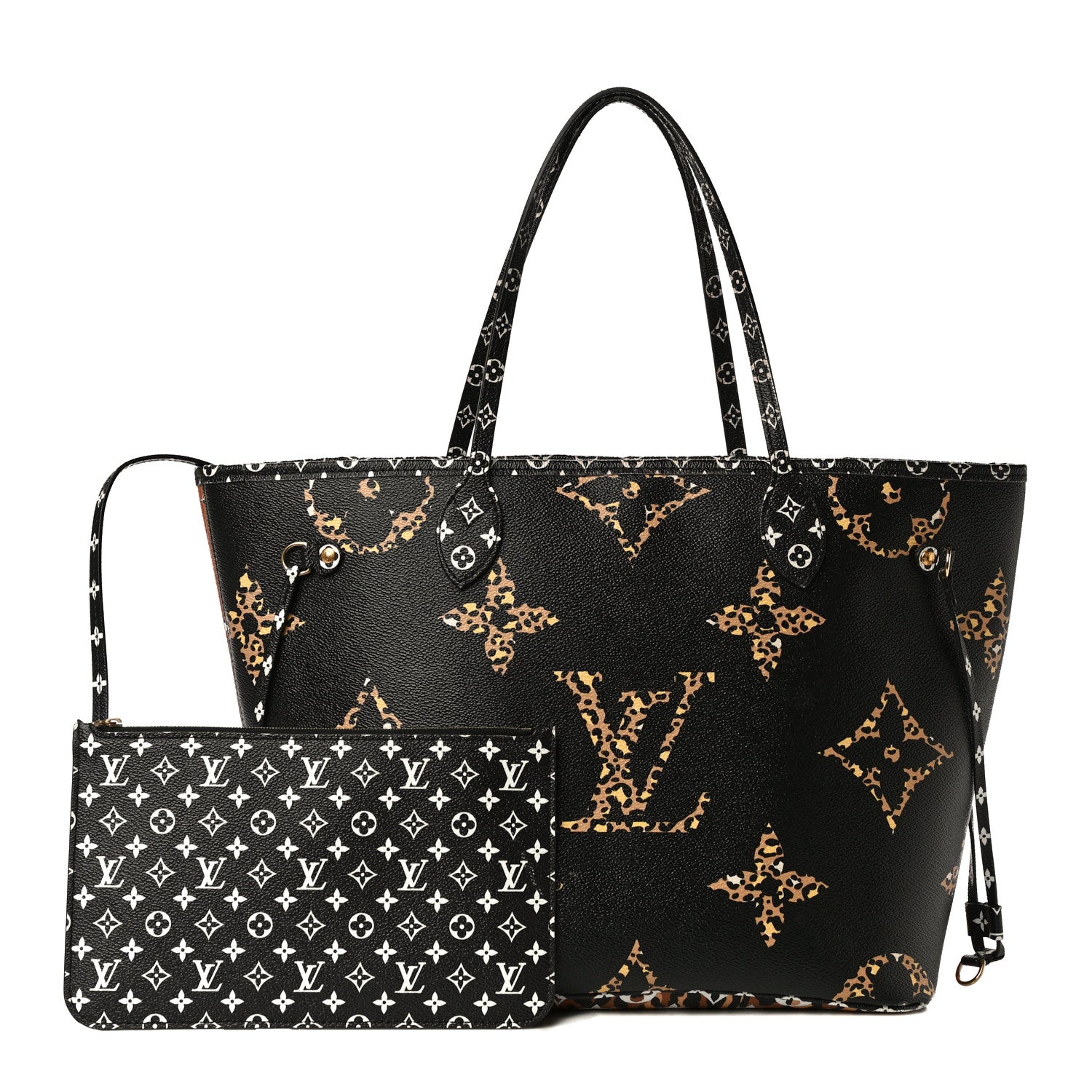 Louis Vuitton Monogram Giant Jungle Neverfull MM Black 1 of 19