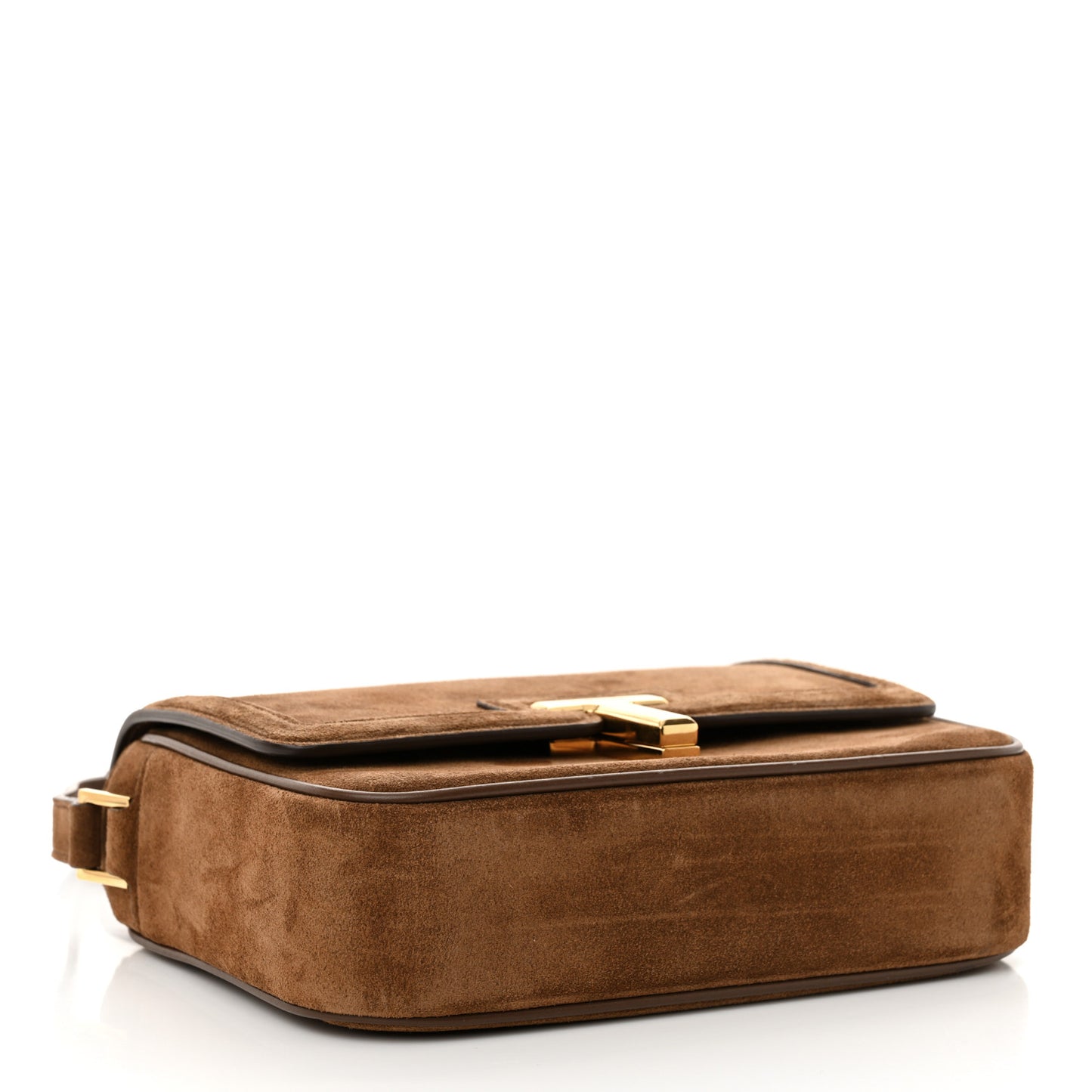 Suede Small Wallis Flap Bag Whisky