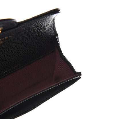 Chanel Caviar Quilted Flap Card Holder Black 4 of 11