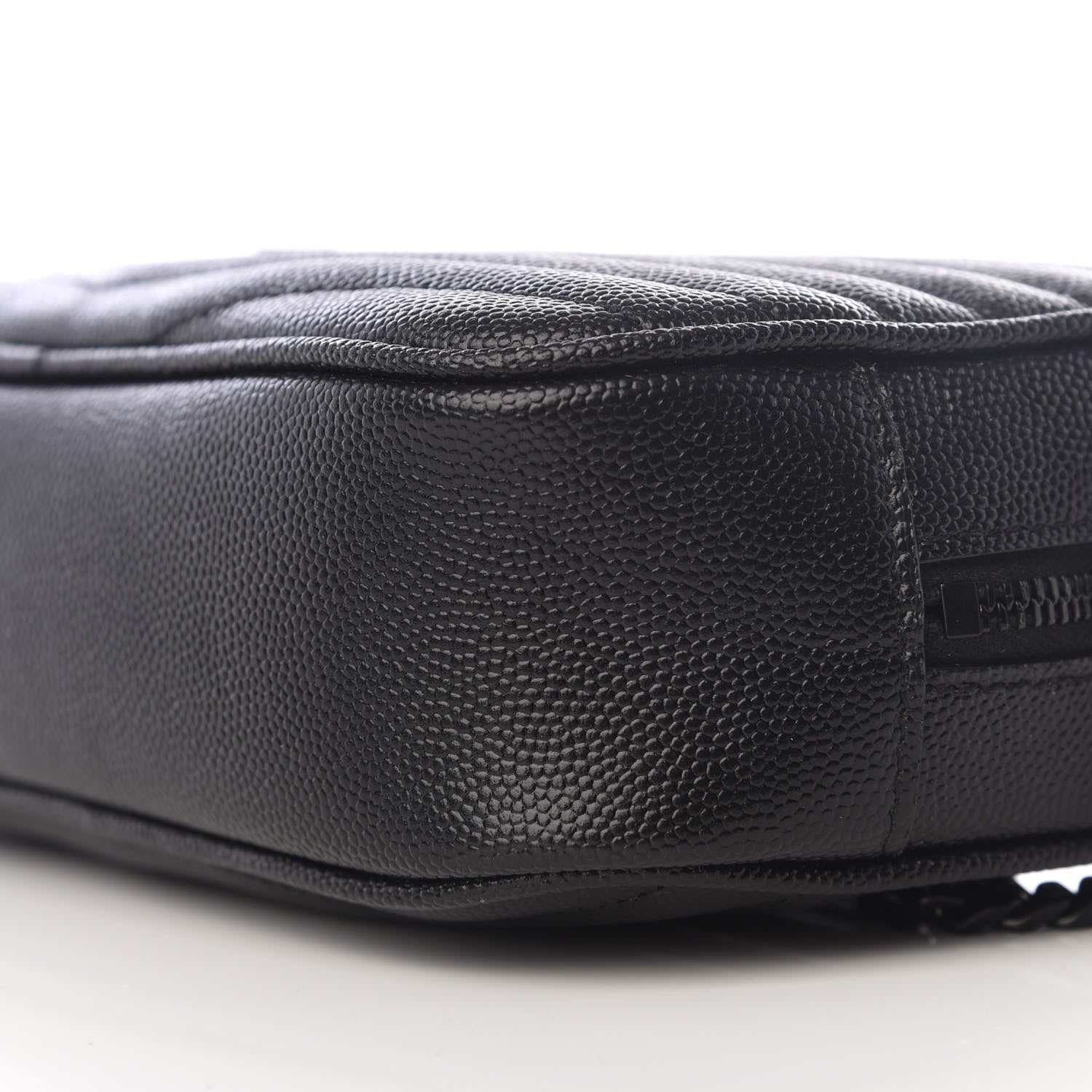 Saint Laurent Grain De Poudre Matelasse Monogram Mini Lou Camera Bag Black 6 of 9