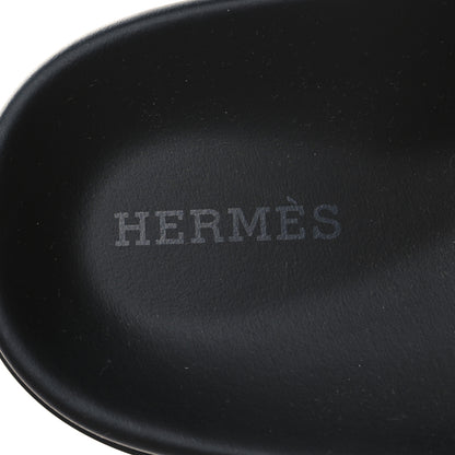 Hermes Calfskin Womens Chypre Sandals 39 Black 8 of 9