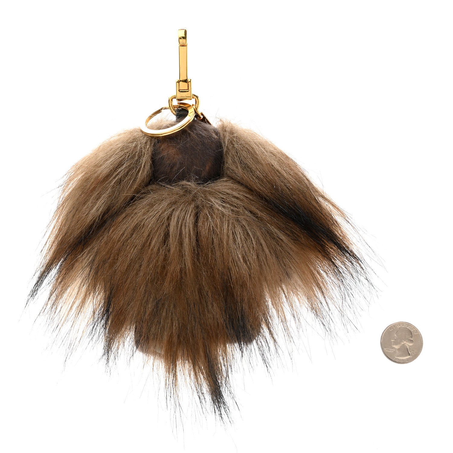 Burberry Faux Fur Thomas Bear Keychain Charm Brown 2 of 5