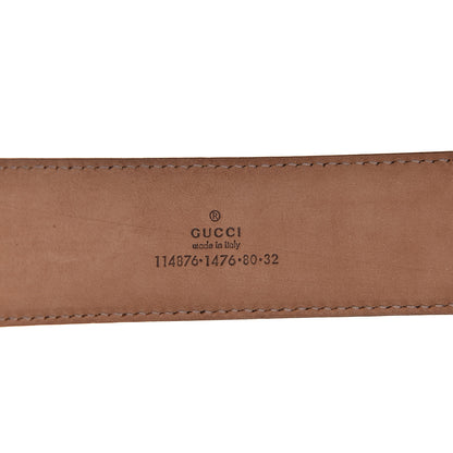 Gucci Guccissima Interlocking G 40mm Belt 80 32 Off White 6 of 6