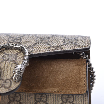 Gucci GG Supreme Monogram Super Mini Dionysus Shoulder Bag Taupe 10 of 10
