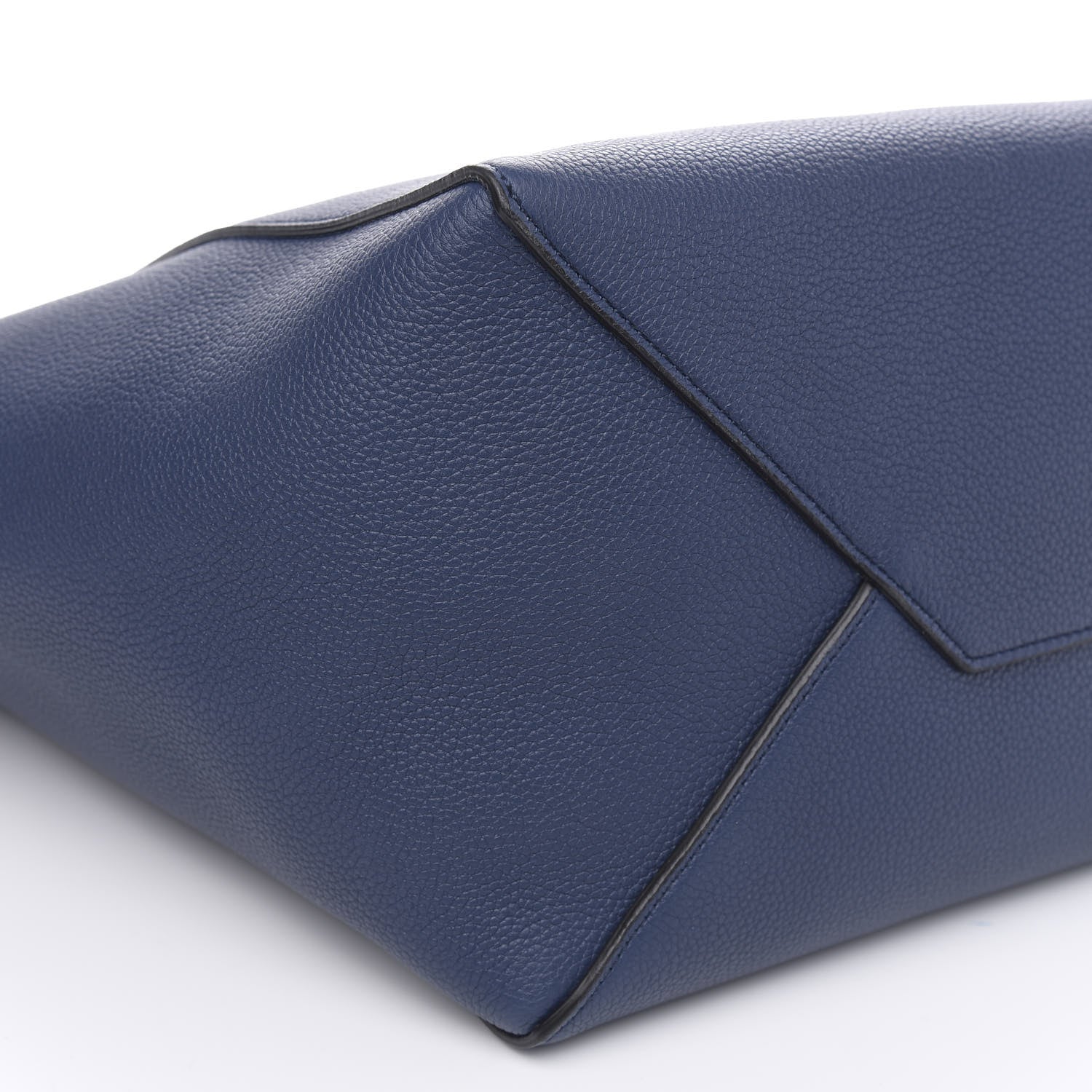 Celine Soft Grained Calfskin Small Belt Cabas Phantom Deep Blue 7 of 9