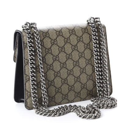 Gucci GG Supreme Monogram Mini Dionysus Shoulder Bag Black 3 of 10