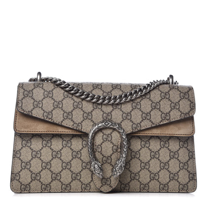 Gucci GG Supreme Monogram Small Dionysus Shoulder Bag Taupe 1 of 9