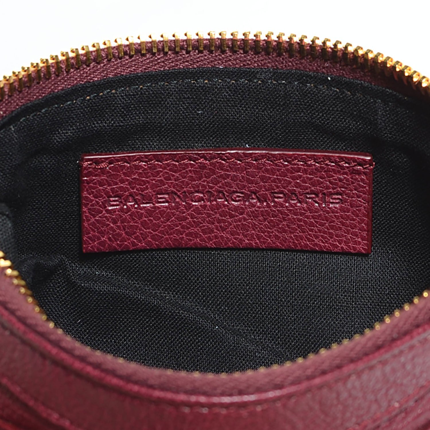 Balenciaga Chevre Hamilton Giant 12 Gold Hardware M Porte-Monnaie Coin Purse Cassis 8 of 11