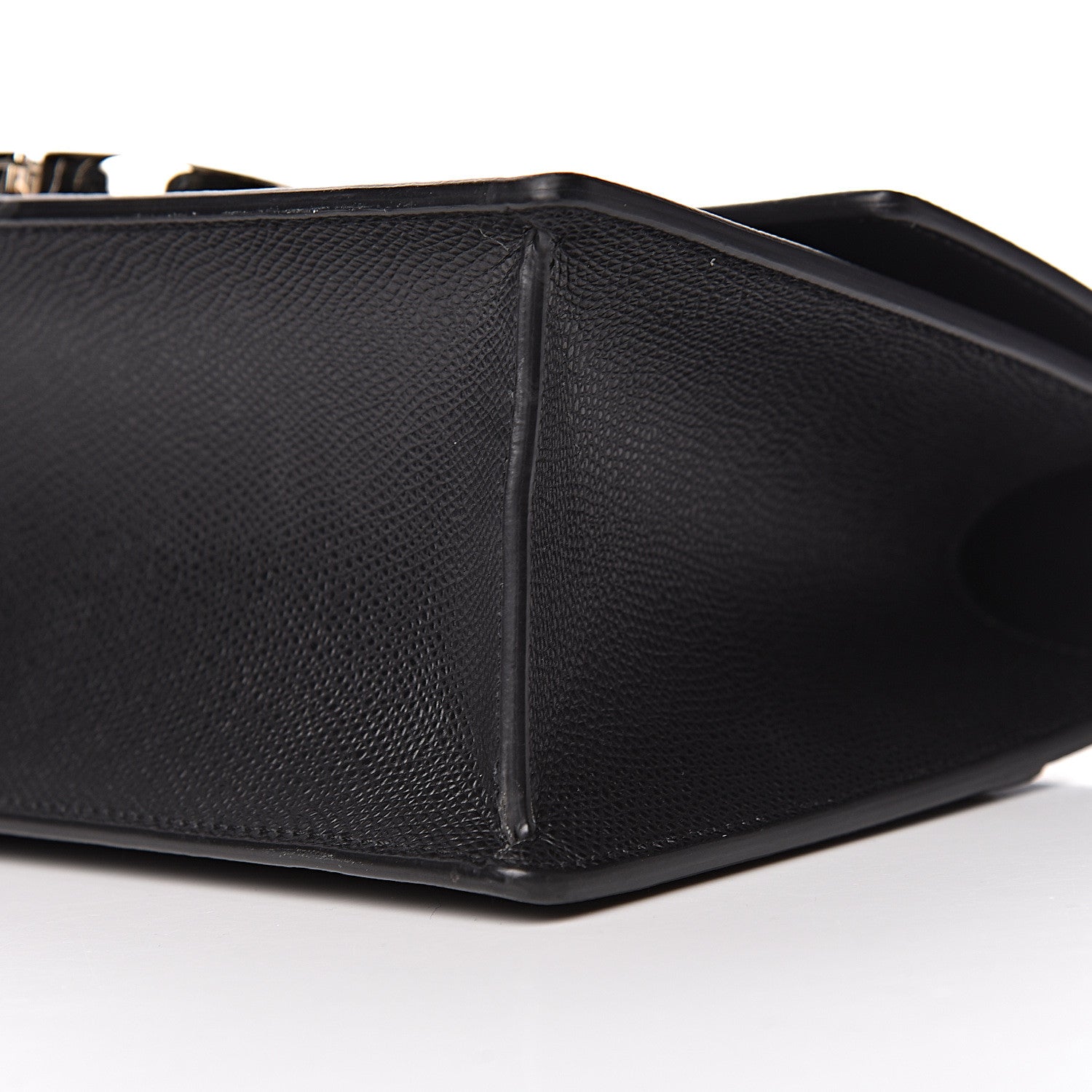 Christian Dior Grained Calfskin Embossed 30 Montaigne Chain Flap Bag Black 9 of 10