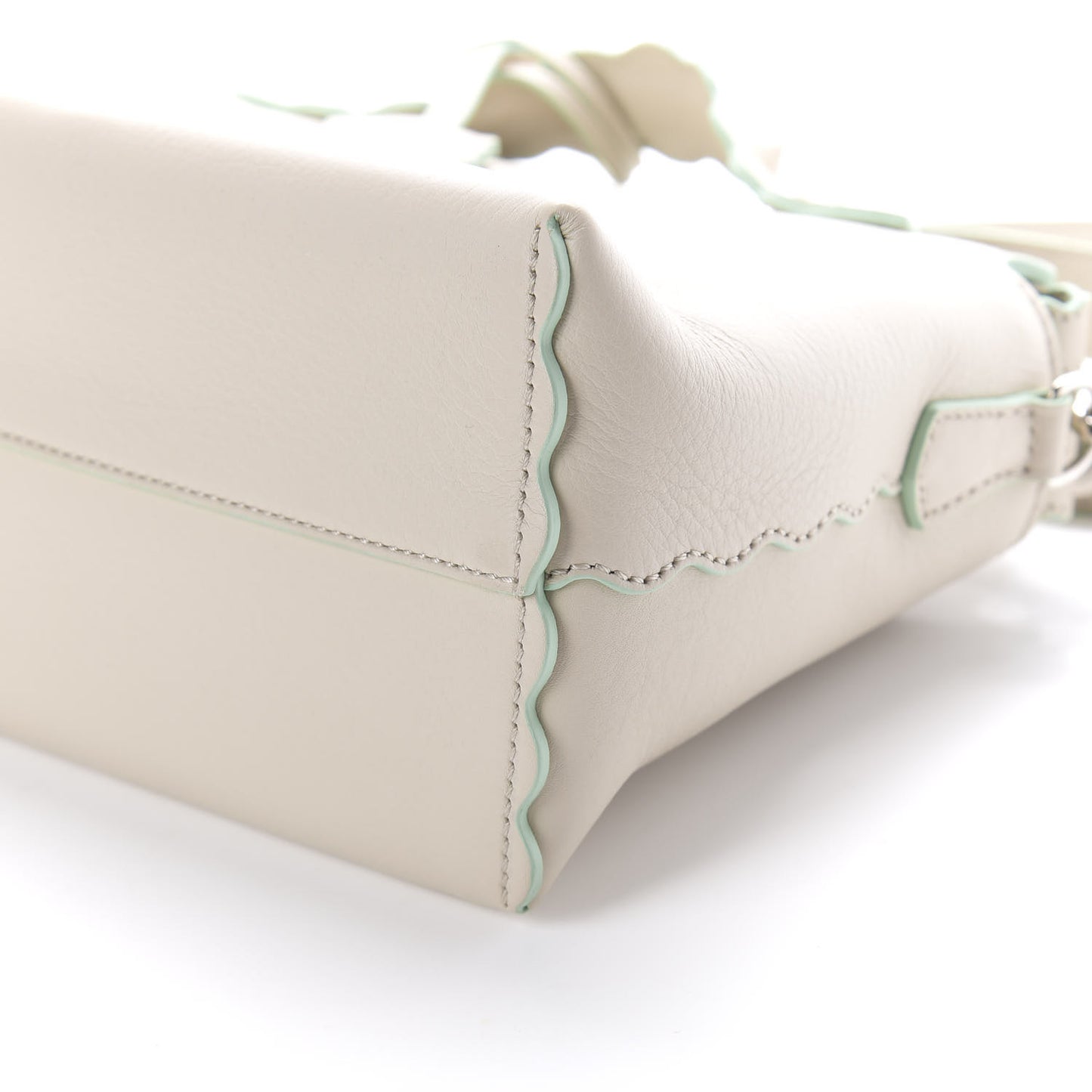 Vitello Dolce Scalloped Studded Medium By The Way Boston Bag Latte