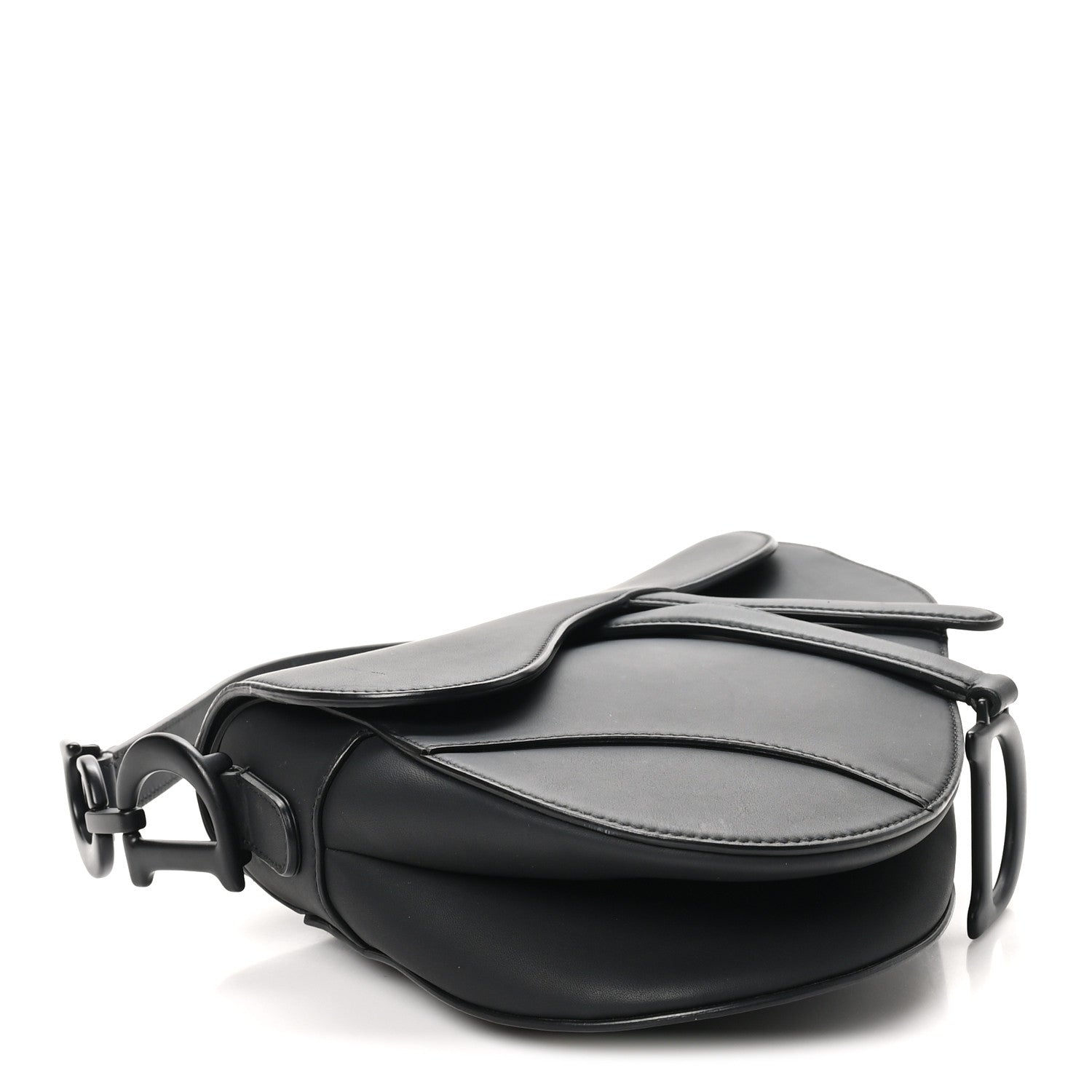 Christian Dior Ultra Matte Calfskin Saddle Bag Black 4 of 11