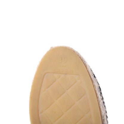 Chanel Lambskin CC Espadrilles 39 Dark Navy 9 of 11
