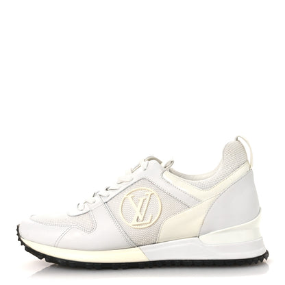 Louis Vuitton Calfskin Mesh Run Away Sneakers 37.5 White 1 of 12