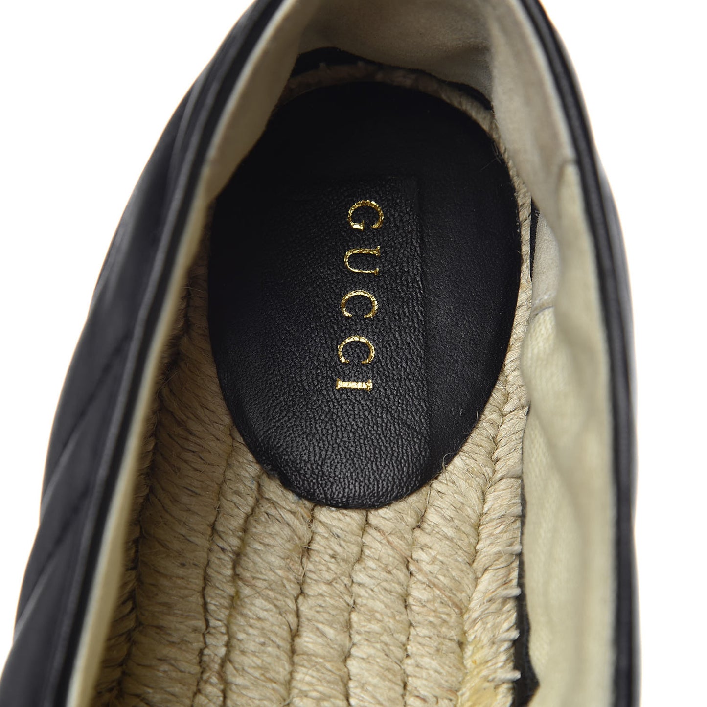 Nappa Matelasse GG Marmont Espadrilles 40 Black