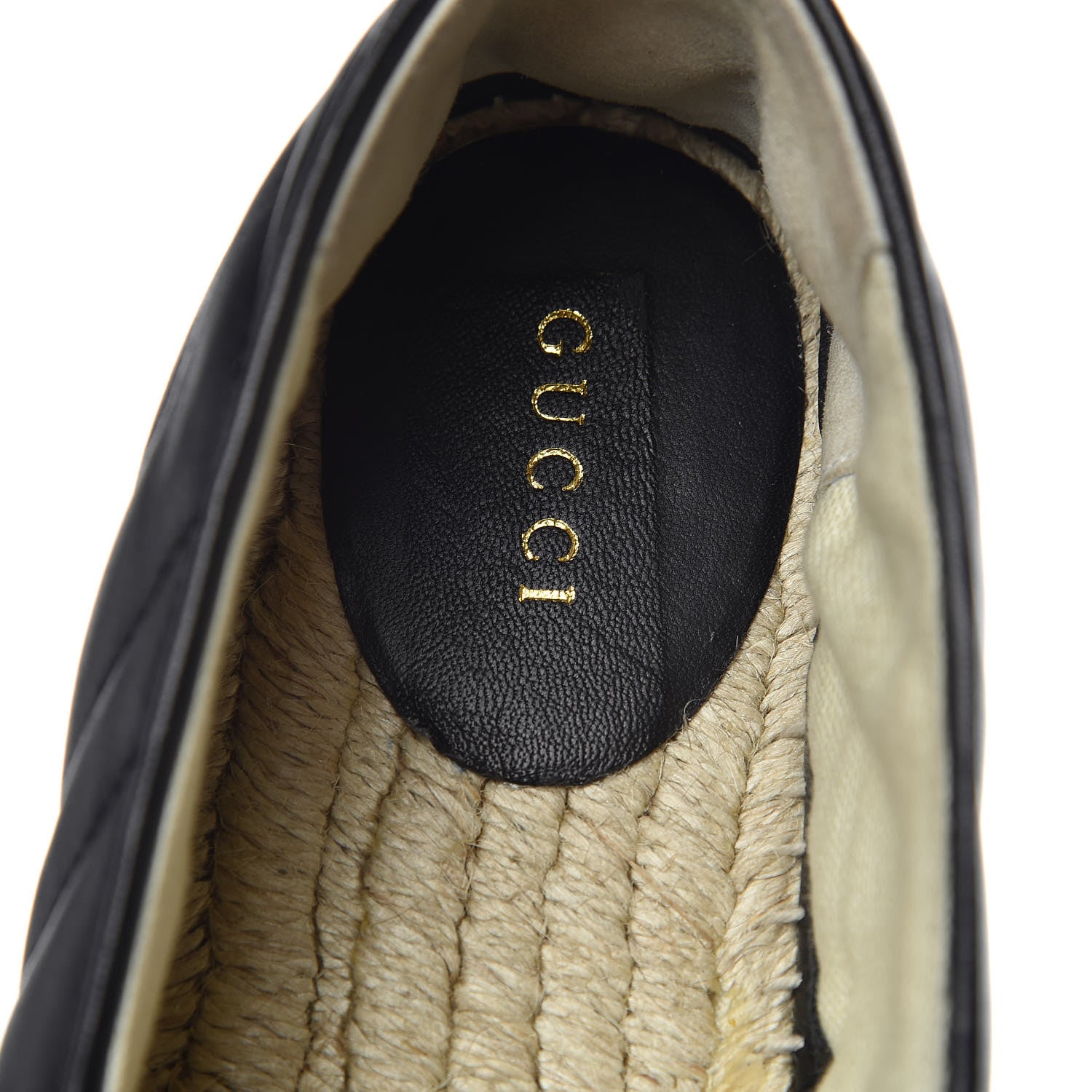 Gucci Nappa Matelasse GG Marmont Espadrilles 40 Black 10 of 15