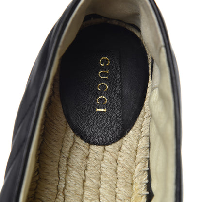 Gucci Nappa Matelasse GG Marmont Espadrilles 40 Black 10 of 15