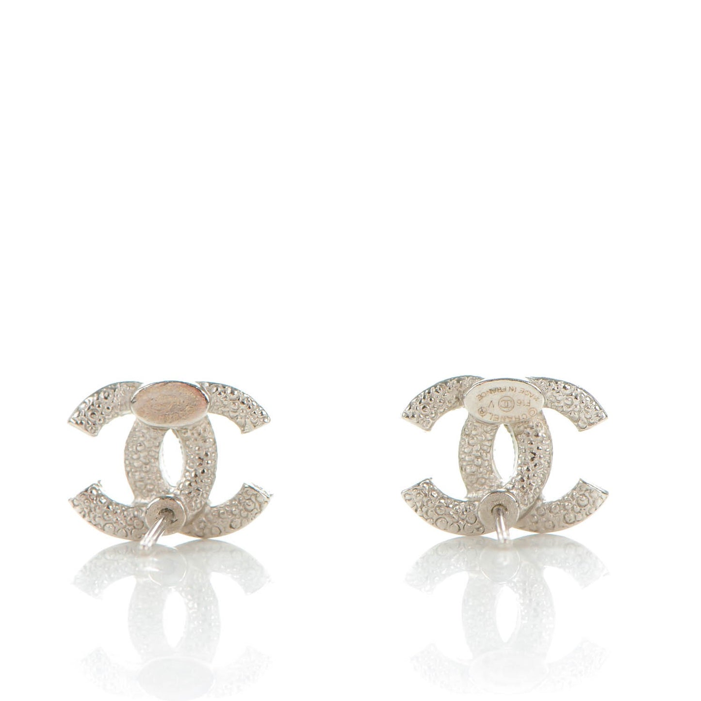 Crystal Timeless CC Earrings Silver