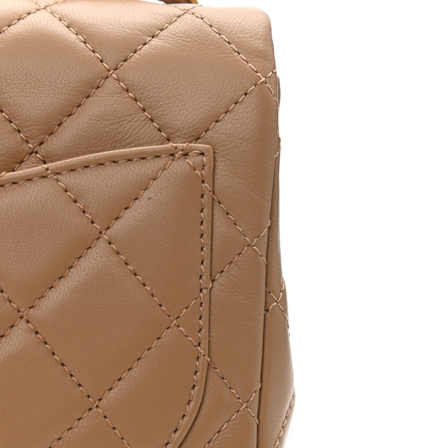 Chanel Lambskin Quilted Mini Pearl Crush Flap Beige 11 of 12