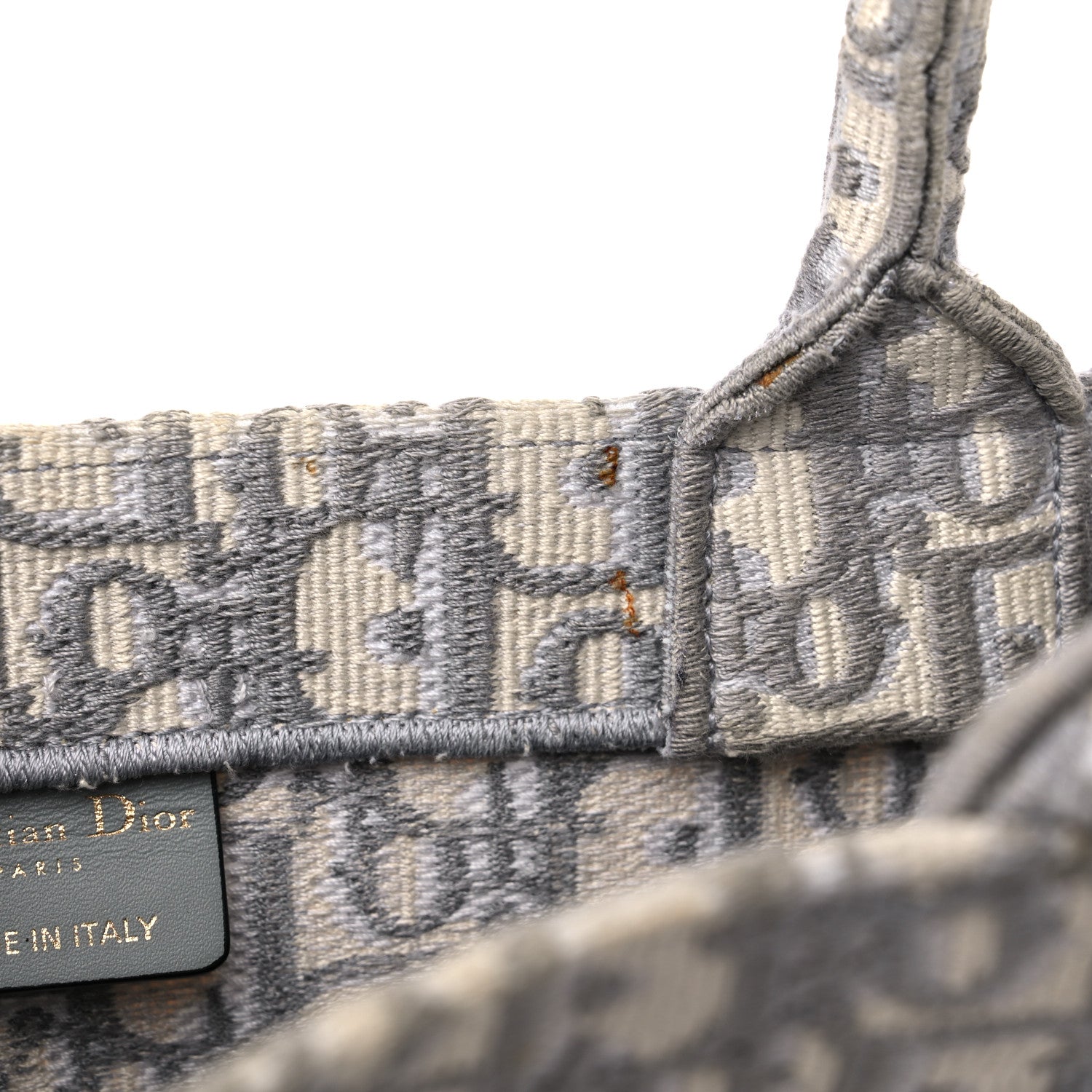 Christian Dior Oblique Medium Book Tote Grey 10 of 16