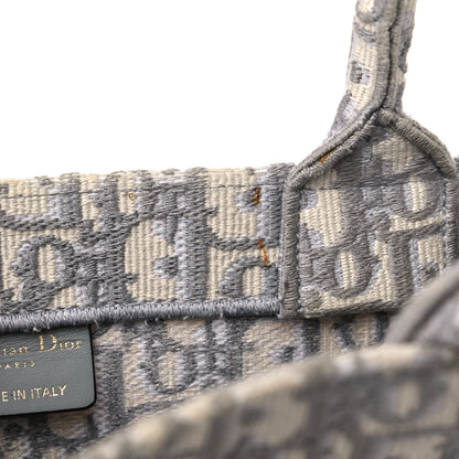 Christian Dior Oblique Medium Book Tote Grey 10 of 16