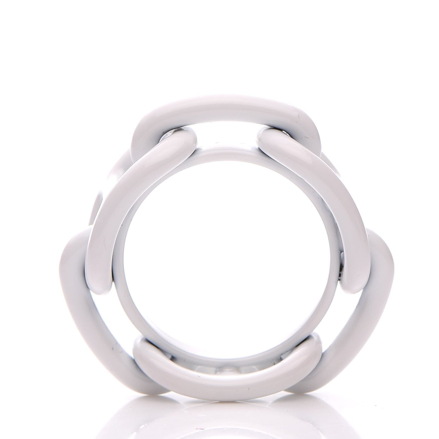 Lacquer Regate Scarf Ring Blanc White