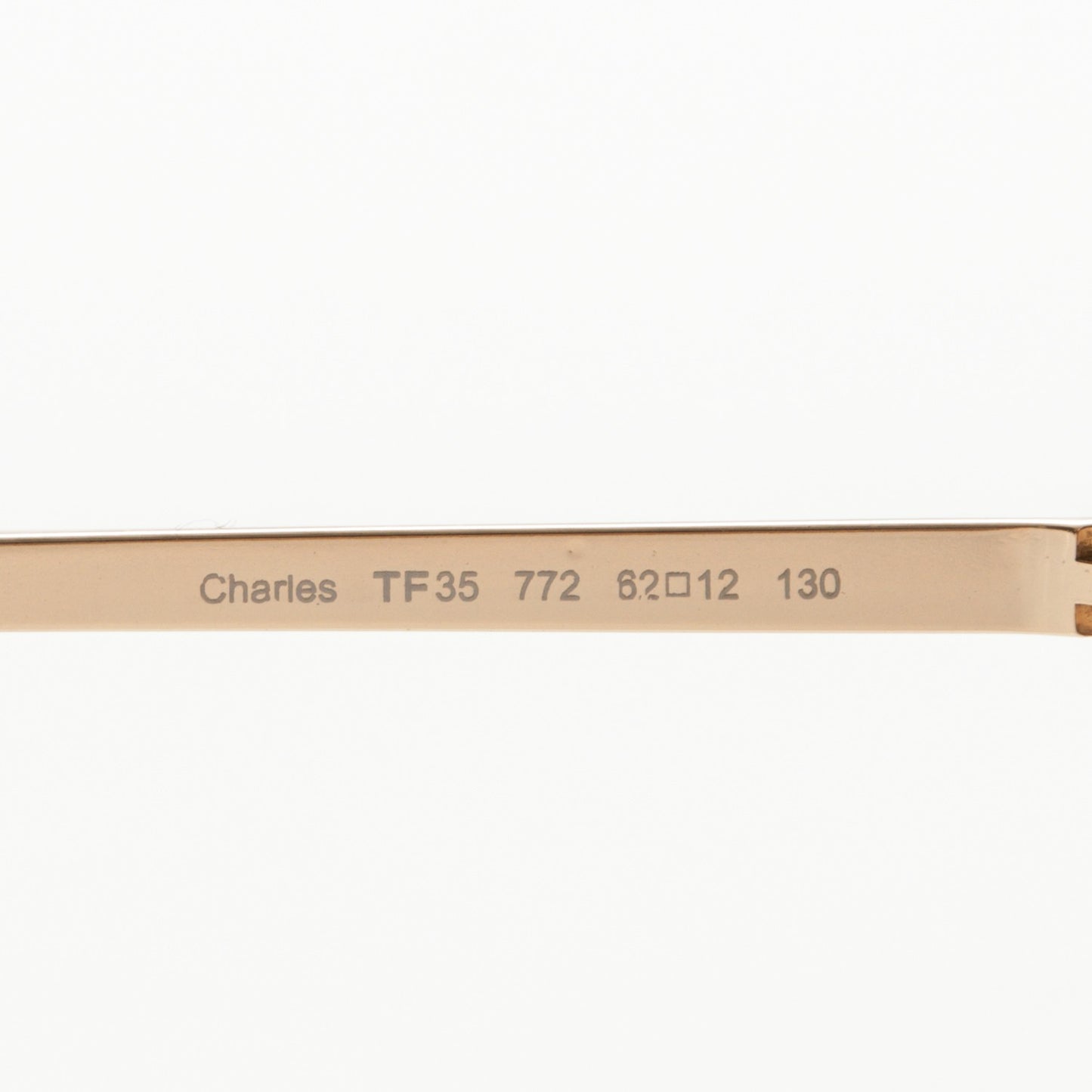 Metal Charles Aviator Sunglasses TF35 Gold