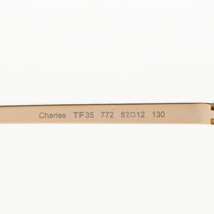 Tom Ford Metal Charles Aviator Sunglasses TF35 Gold 4 of 5