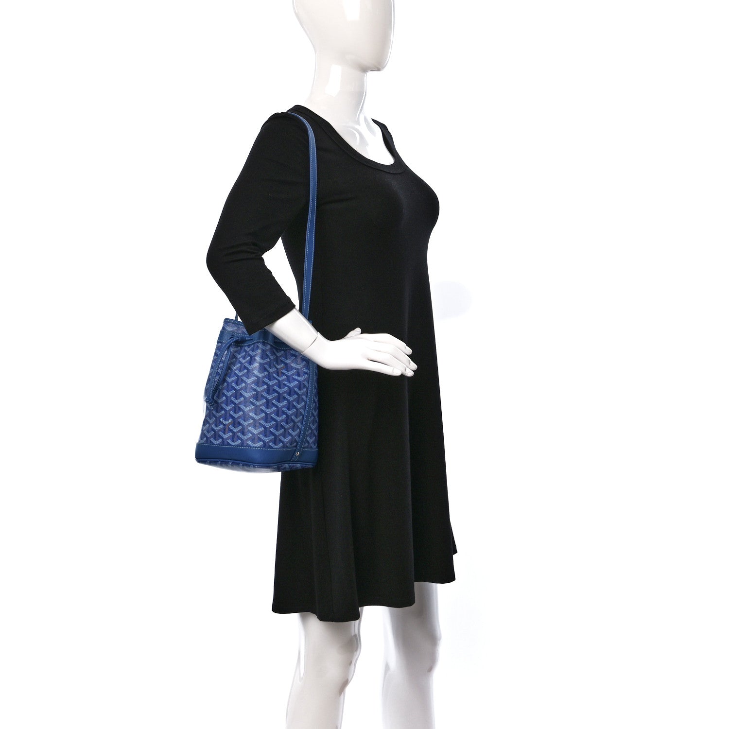 Goyard Goyardine Petit Flot Bucket Bag PM Sky Morning 2 of 7