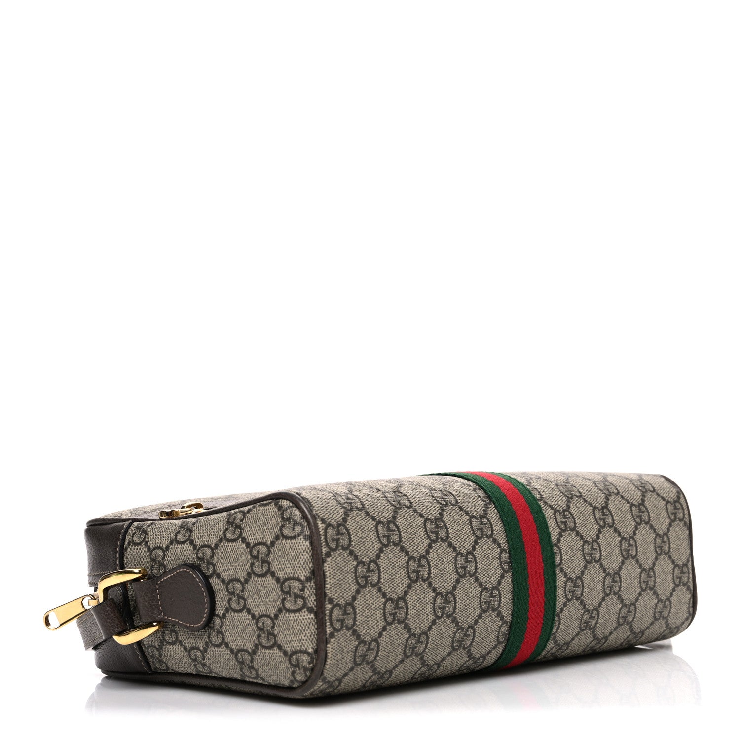 Gucci GG Supreme Monogram Web Small Ophidia Shoulder Bag Brown 3 of 9